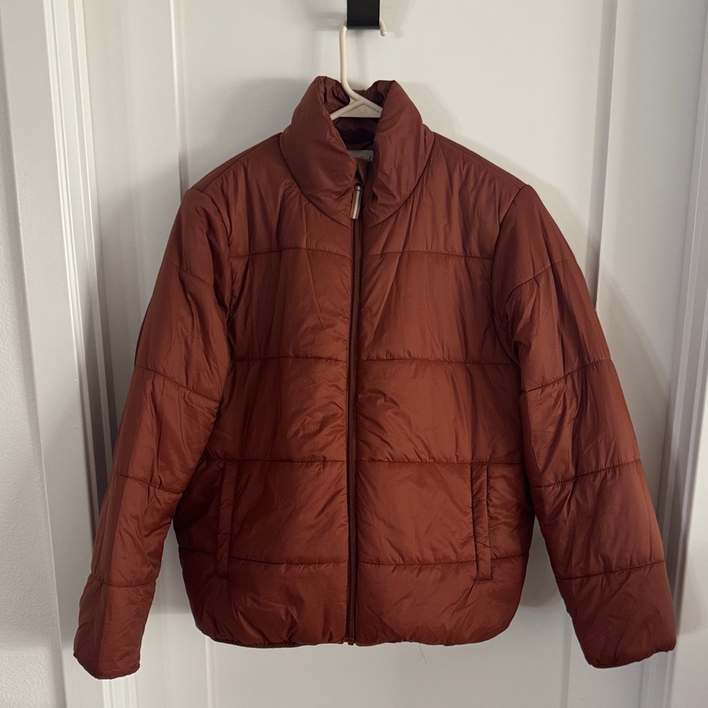 Universal Thread Copper Puffer Jacket - image 1